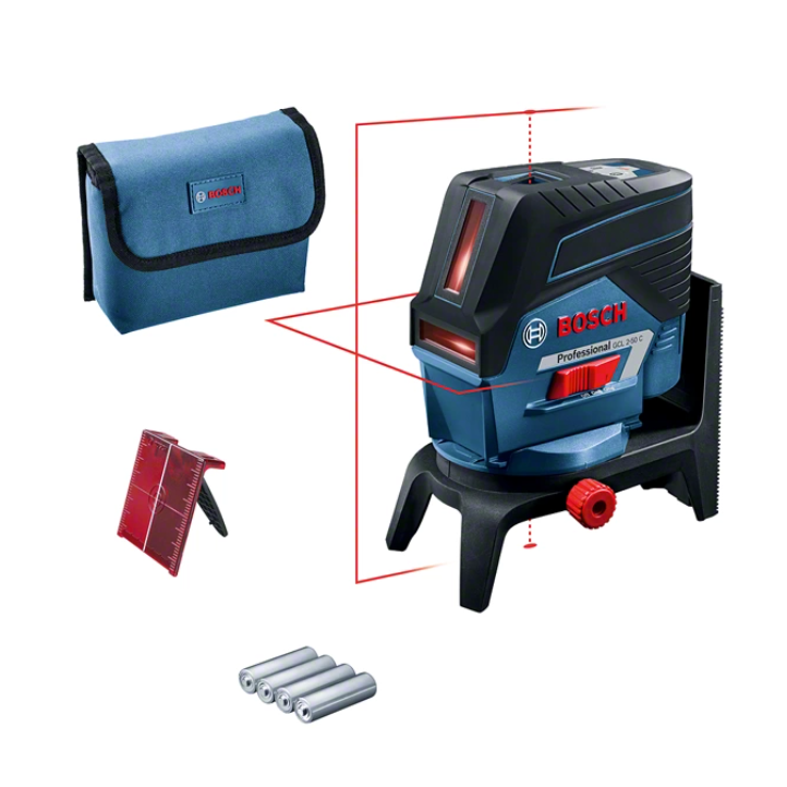 Lazerinis nivelyras Bosch GCL 2-50 C, 12 V, 4 x 1,5 V LR6 (AA) 1 Lazerinis nivelyras Bosch GCL 2-50 C, 12 V, 4 x 1,5 V LR6 (AA) 1