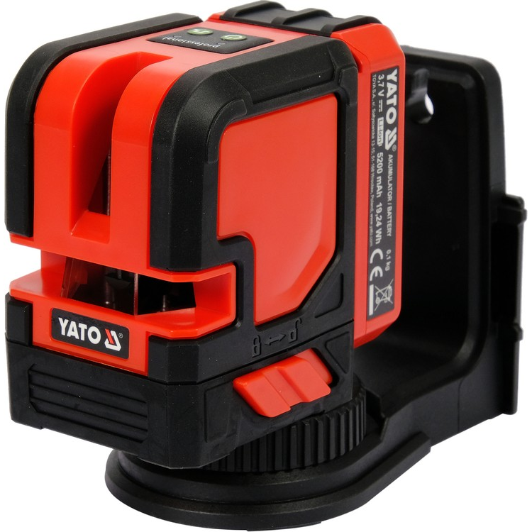 Lazerinis kryžminis nivelyras Yato, žalias spindulys Lazerinis kryžminis nivelyras Yato, žalias spindulys