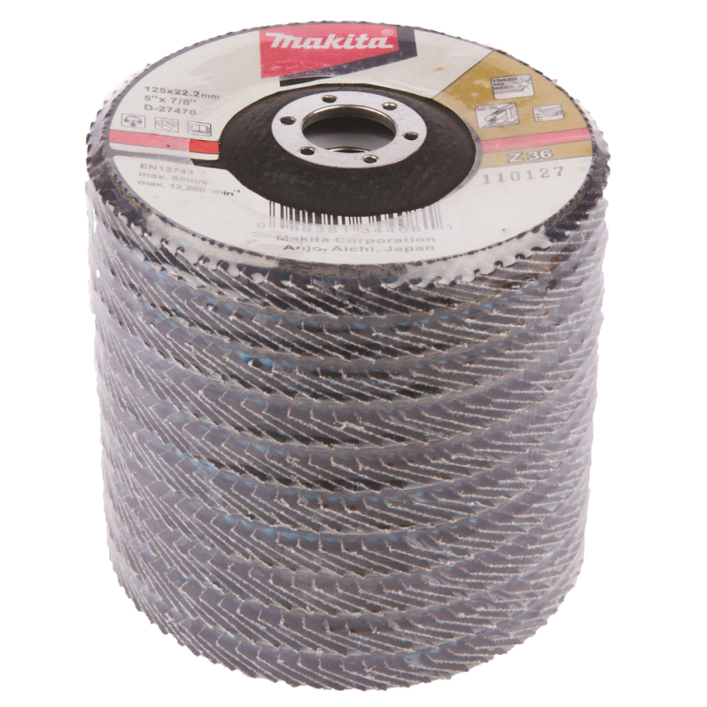 Lapeliniai diskai Makita D-27470, 125mm, K36, metalui, RST 2 Lapeliniai diskai Makita D-27470, 125mm, K36, metalui, RST 2