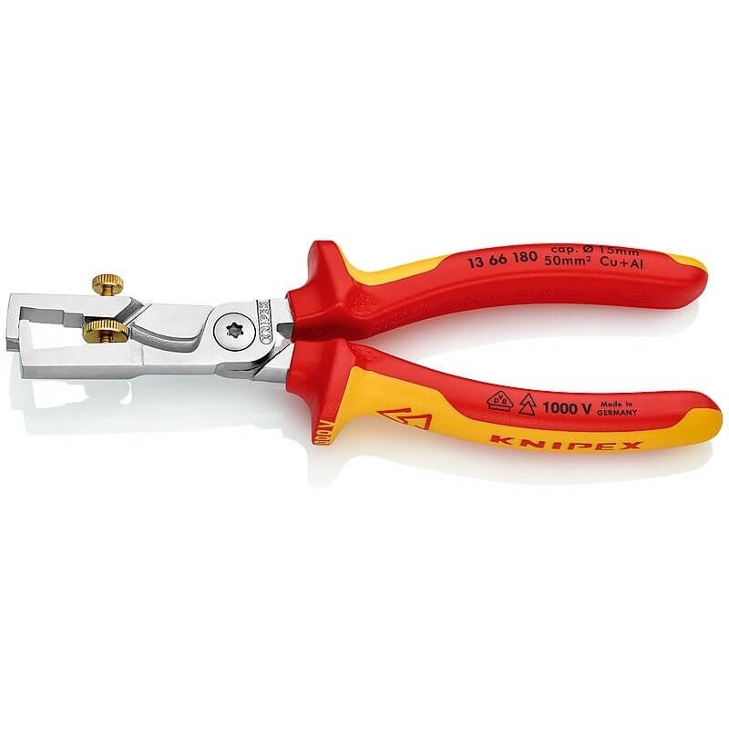 Laidų nuizoliavimo ir kirpimo replės KNIPEX StriX 180mm Laidų nuizoliavimo ir kirpimo replės KNIPEX StriX 180mm