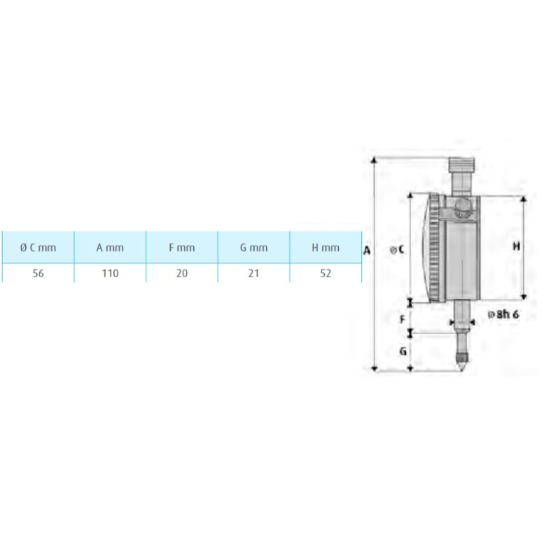 Laikrodinis indikatorius MIB 110mm 1 Laikrodinis indikatorius MIB 110mm 1