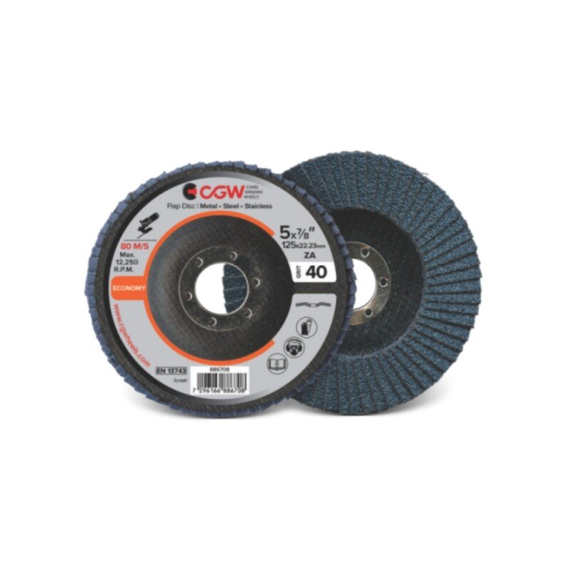 Lapelinis šlifavimo diskas CGW T27 ECO 115x22,23 ZA 60 Lapelinis šlifavimo diskas CGW T27 ECO 115x22,23 ZA 60