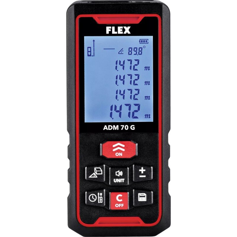 Lazerinis atstumo matuoklis FLEX ADM 70 G 2 Lazerinis atstumo matuoklis FLEX ADM 70 G 2
