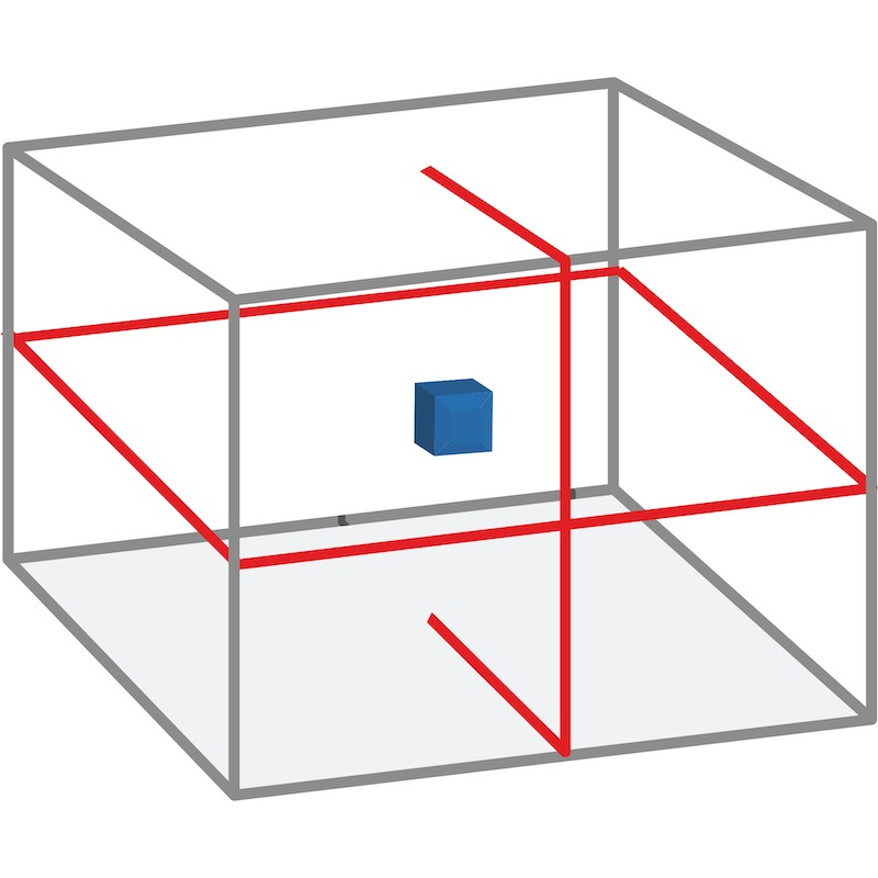 Lazerinis matuoklis 360° raudonu spinduliu 3 Lazerinis matuoklis 360° raudonu spinduliu 3