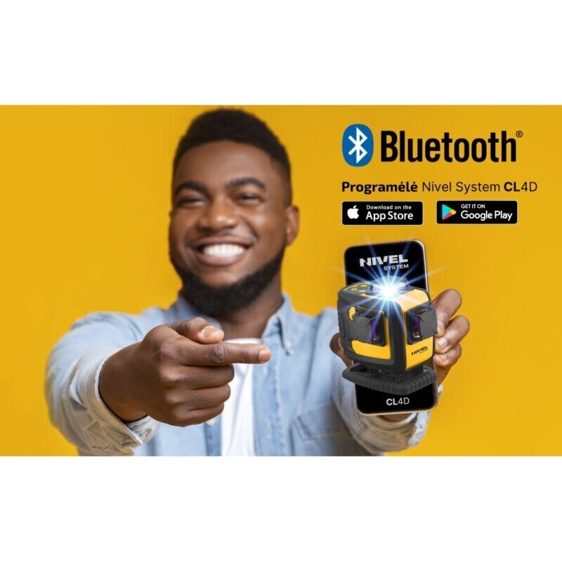 Lazerinis nivelyras Nivel System CL4D-G, 30 m (70 m su jutikliu) 7