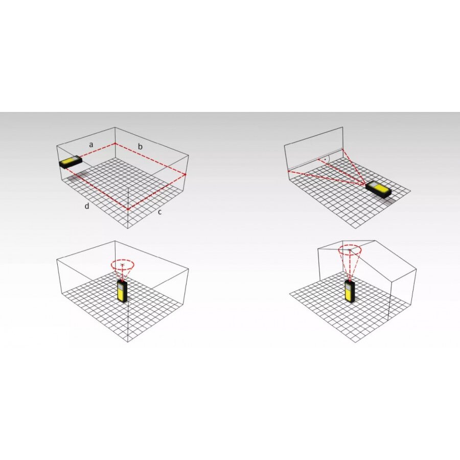Lazerinis atstumo matuoklis LD 530 BT  0.05 m-200 m, Stabila 2