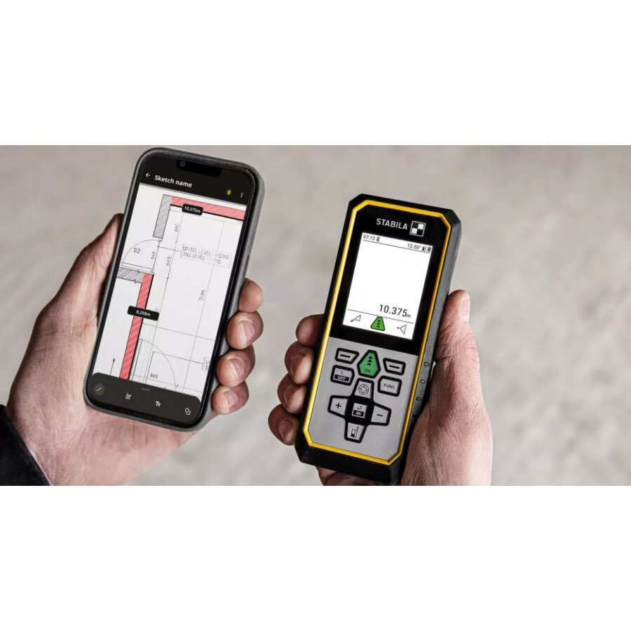 Lazerinis atstumo matuoklis LD 530 BT  0.05 m-200 m, Stabila 4