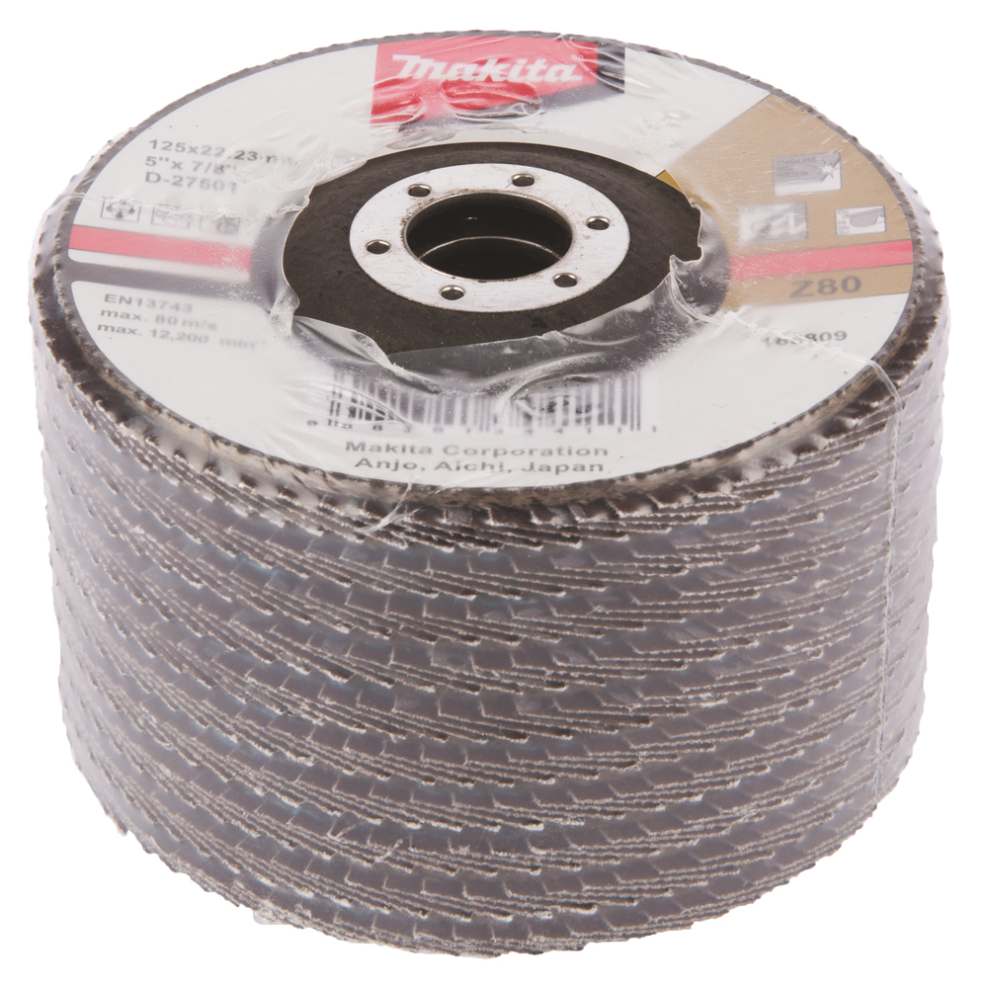 Lapeliniai diskai Makita D-27501, 125MM, K80 1 Lapeliniai diskai Makita D-27501, 125MM, K80 1