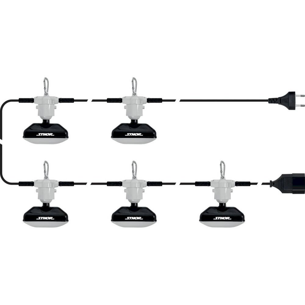 Lempų prožektorių rinkinys | 5X900LM, 15,4 m (82863)