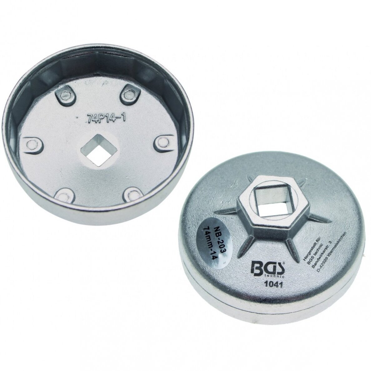 Lėkštelė tepalo filtrui aliumininė | 14-kampų | Ø 74 mm | Audi, BMW, Mercedes-Benz, Opel, VW (1041) Lėkštelė tepalo filtrui aliumininė | 14-kampų | Ø 74 mm | Audi, BMW, Mercedes-Benz, Opel, VW (1041)