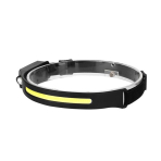 LED galvos žibintas 0475 su 3W COB + 1W LED jutikliu, įkraunamas