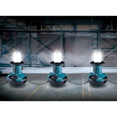 Akumuliatorinė LED lempa Makita ML010G, 40V/18V/AC, XGT/LXT 4 Akumuliatorinė LED lempa Makita ML010G, 40V/18V/AC, XGT/LXT 4