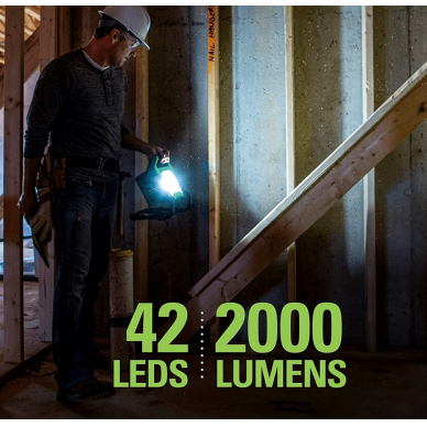 Akumuliatorinis LED šviestuvas Greenworks G24WL, 24 V, (tik įrankis) 4 Akumuliatorinis LED šviestuvas Greenworks G24WL, 24 V, (tik įrankis) 4