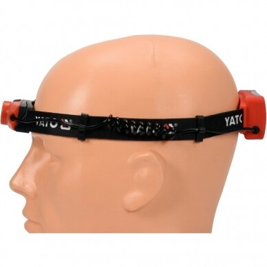 Lempa dedama ant galvos | 500LM / 70 m | 3XAAA, IP44 (YT-08595) 3 Lempa dedama ant galvos | 500LM / 70 m | 3XAAA, IP44 (YT-08595) 3