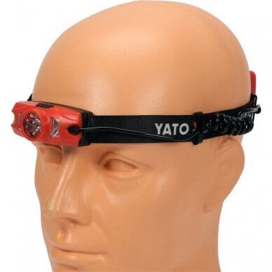 Lempa dedama ant galvos | akumuliatorinė | 500LM / 70 m | LI-ION 3,7V 1000MAH (YT-08596) 2 Lempa dedama ant galvos | akumuliatorinė | 500LM / 70 m | LI-ION 3,7V 1000MAH (YT-08596) 2