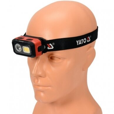 Lempa dedama ant galvos | lygus žibinto reguliavimas / judesio daviklis | 500LM AKU/3XAAA OSRAM LED (YT-08593) 2 Lempa dedama ant galvos | lygus žibinto reguliavimas / judesio daviklis | 500LM AKU/3XAAA OSRAM LED (YT-08593) 2