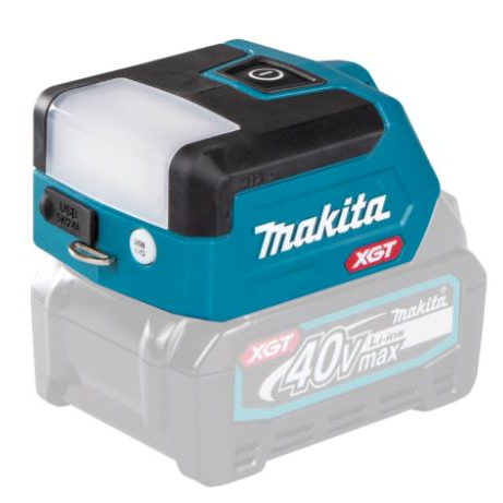 Akumuliatorinis prožektorius Makita ML011G, 40V, (be akum. ir krov.) Akumuliatorinis prožektorius Makita ML011G, 40V, (be akum. ir krov.)