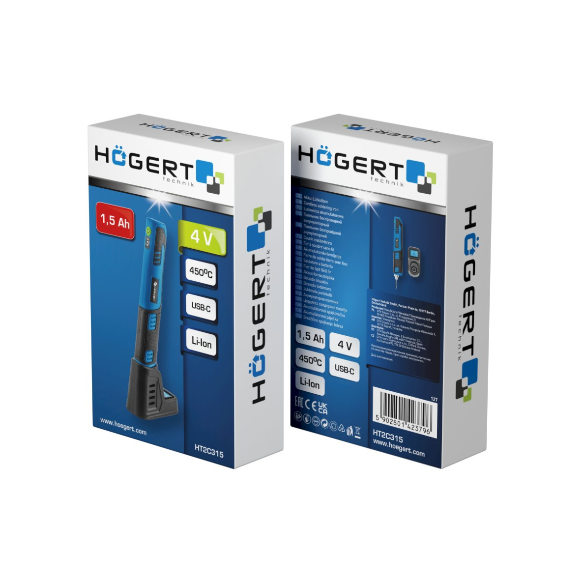 Akumuliatorinis lituoklis Hogert HT2C315, 4V 2