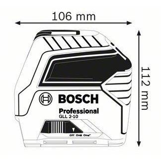 Linijinis lazerinis nivelyras Bosch GLL 2-10 (0601063L00) 2