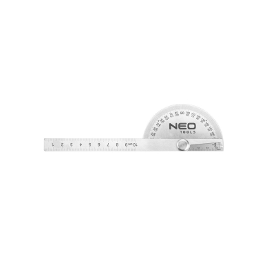 Liniuotė su kampainiu NEO, 10 cm, 180°