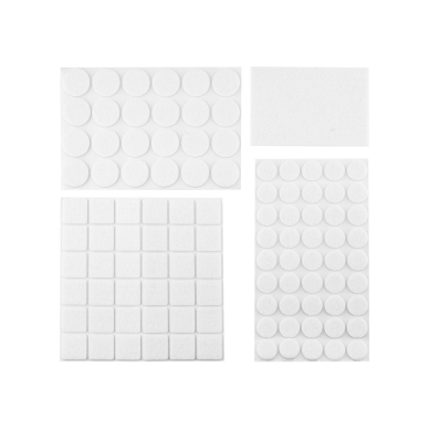 Lipnios juostelės, įvairios, 92 vienetai, baltos