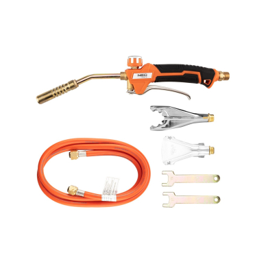 Litavimo rinkinys 3 degikliai: apvalus 17 mm, plokščias, aplinkinis. Žarna 1,5 m Litavimo rinkinys 3 degikliai: apvalus 17 mm, plokščias, aplinkinis. Žarna 1,5 m