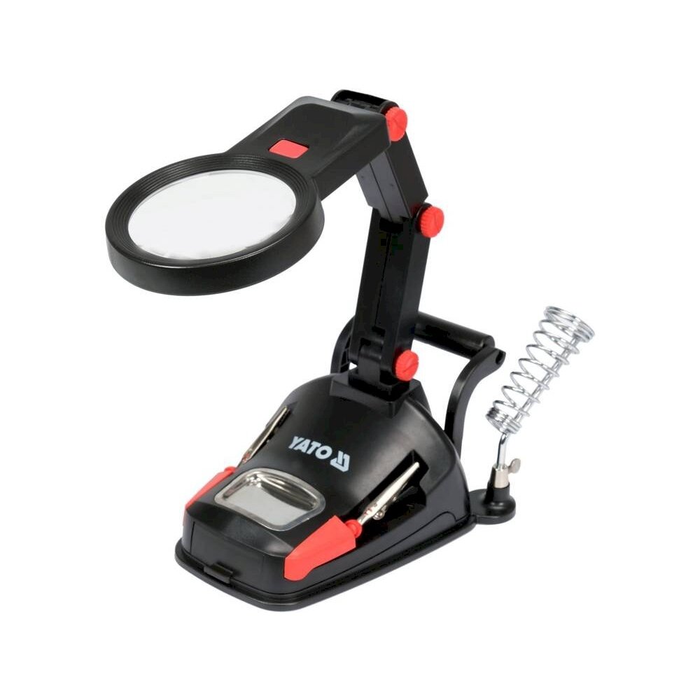 Lupa su stovu / trečia ranka | Led foninis apšvietimas (YT-73861) Lupa su stovu / trečia ranka | Led foninis apšvietimas (YT-73861)