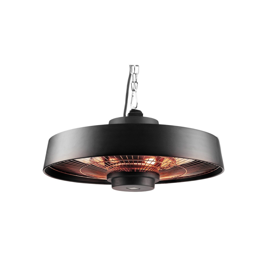 Lubinis šildytuvas 2000 W, aliuminis, su nuotolinio valdymo pulteliu, jungiklis, halogeninės lempos kaitinimo elementas