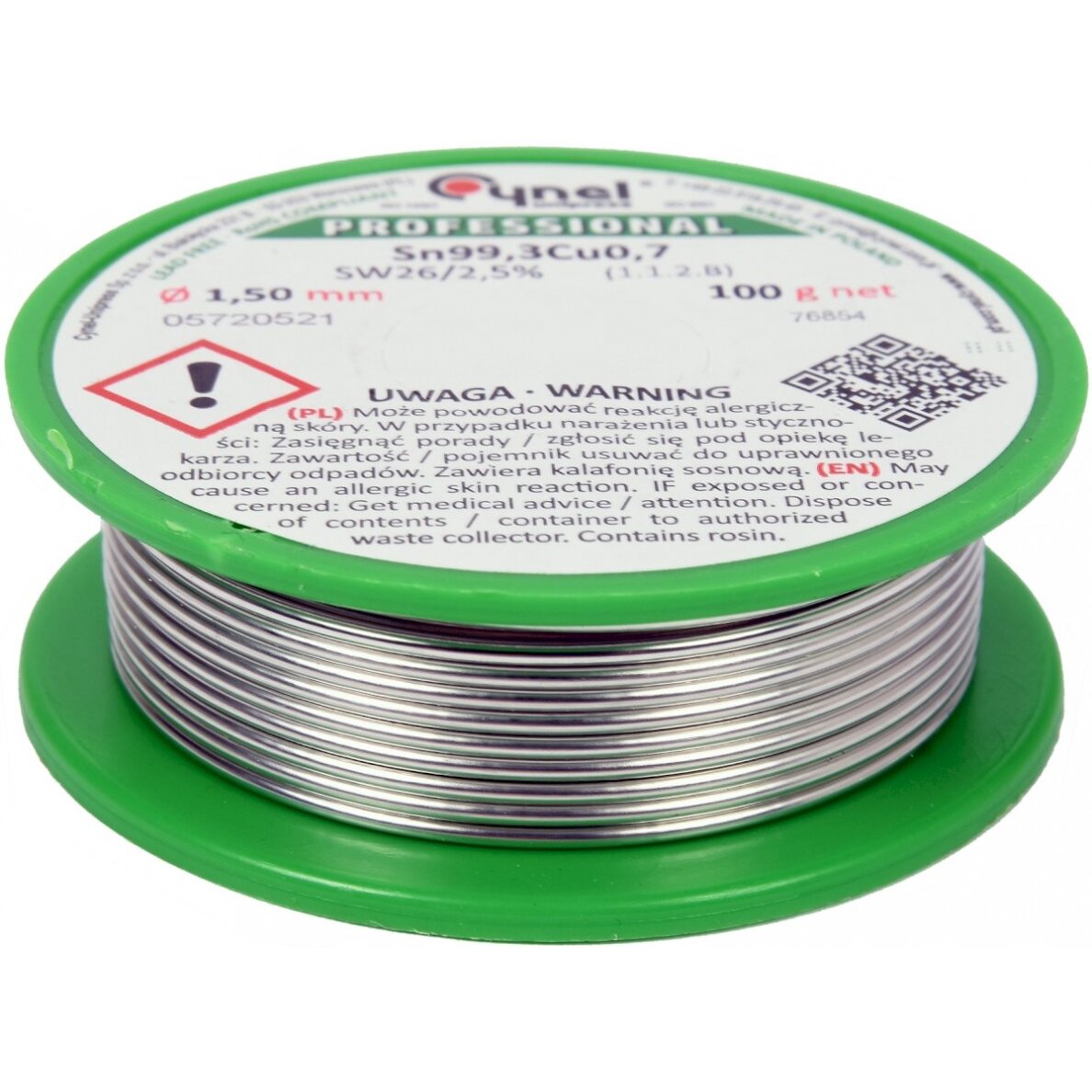 Lydmetalis be švino | Ø 1.5 mm | 100g (76854) Lydmetalis be švino | Ø 1.5 mm | 100g (76854)