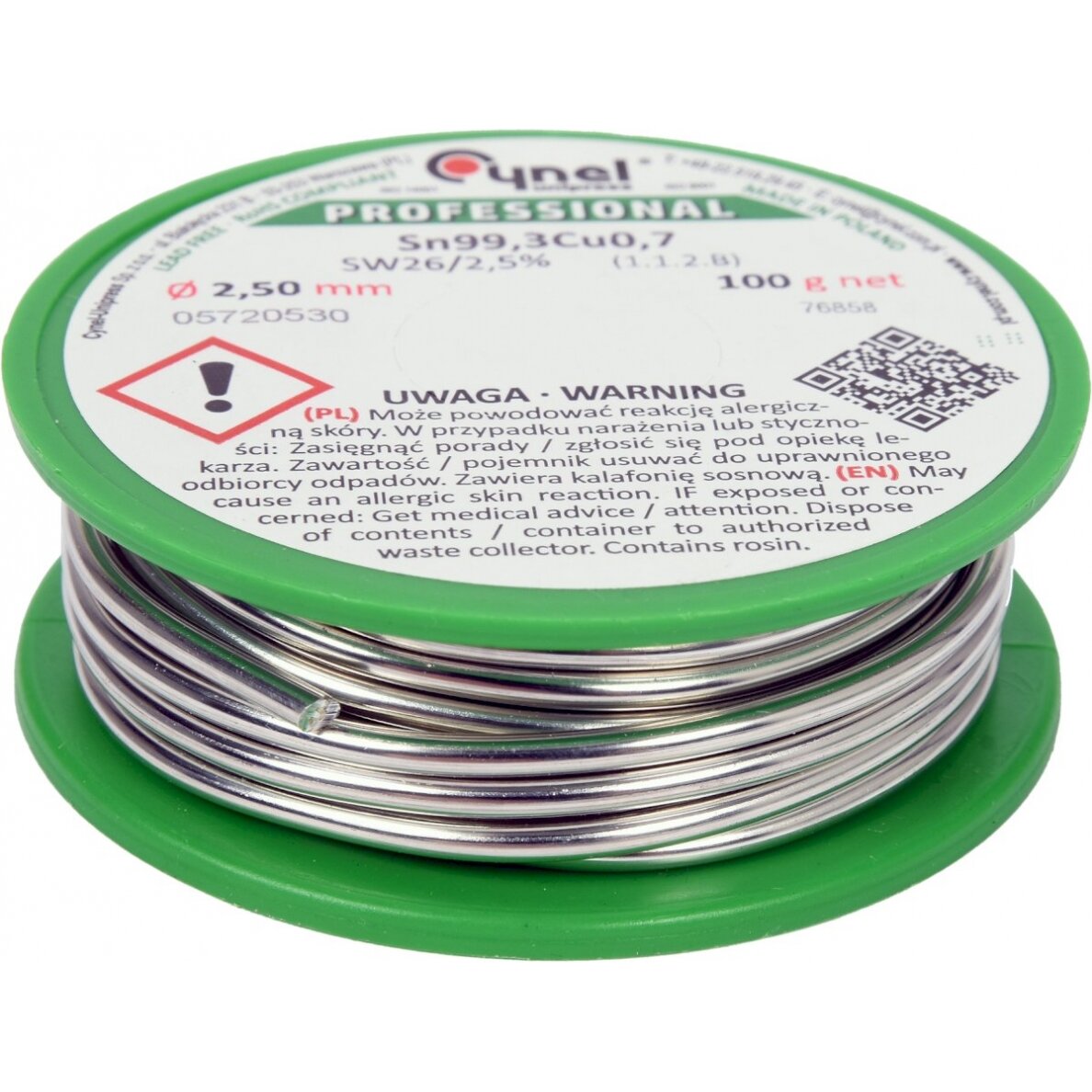 Lydmetalis be švino | Ø 2.5 mm | 100g (76858) Lydmetalis be švino | Ø 2.5 mm | 100g (76858)