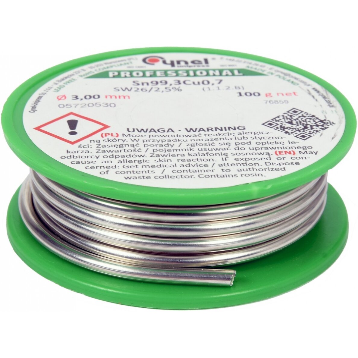 Lydmetalis be švino | Ø 3.0 mm | 100g (76859) Lydmetalis be švino | Ø 3.0 mm | 100g (76859)