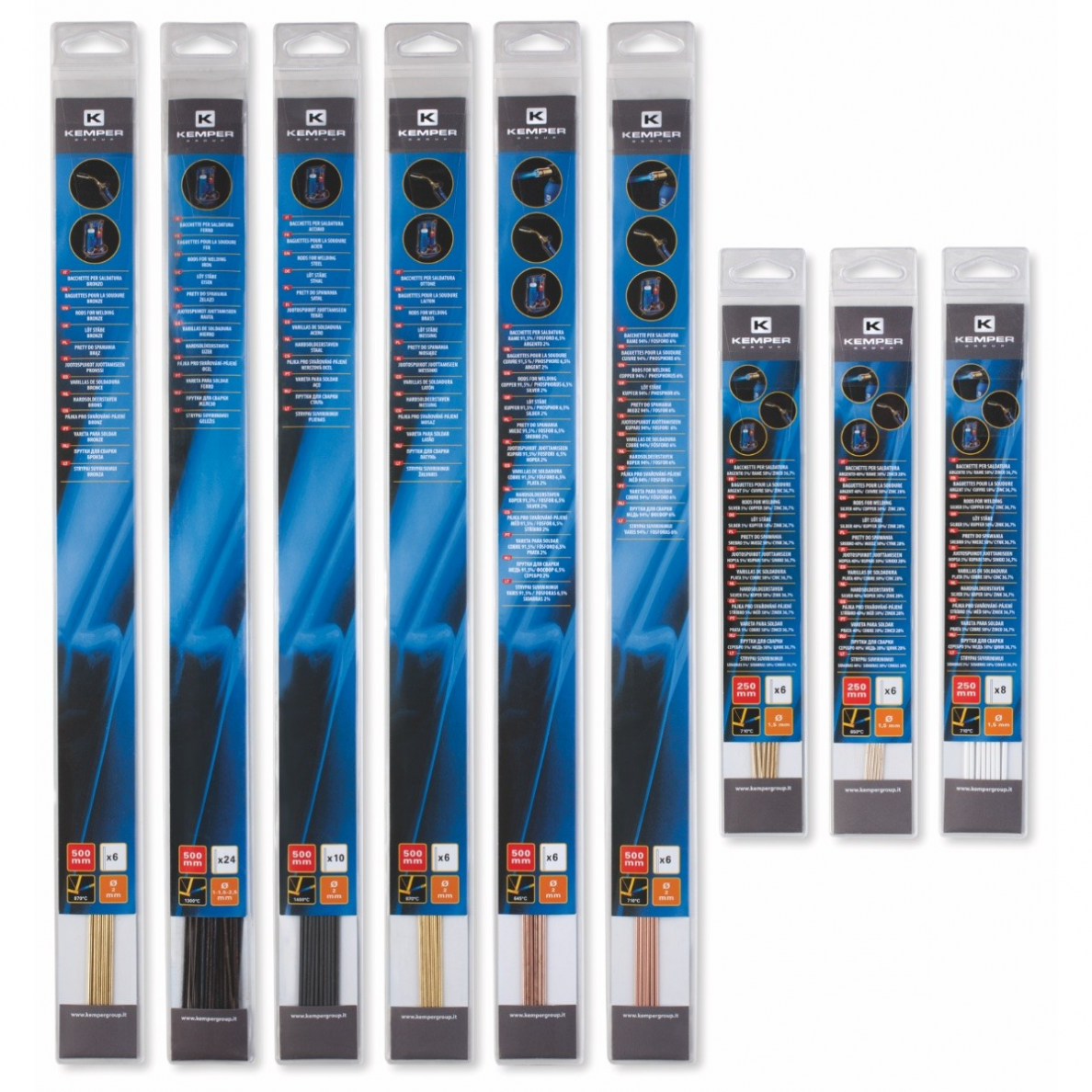 Lydmetalis bronzai „KEMPER" 6 vnt. Lydmetalis bronzai „KEMPER" 6 vnt.