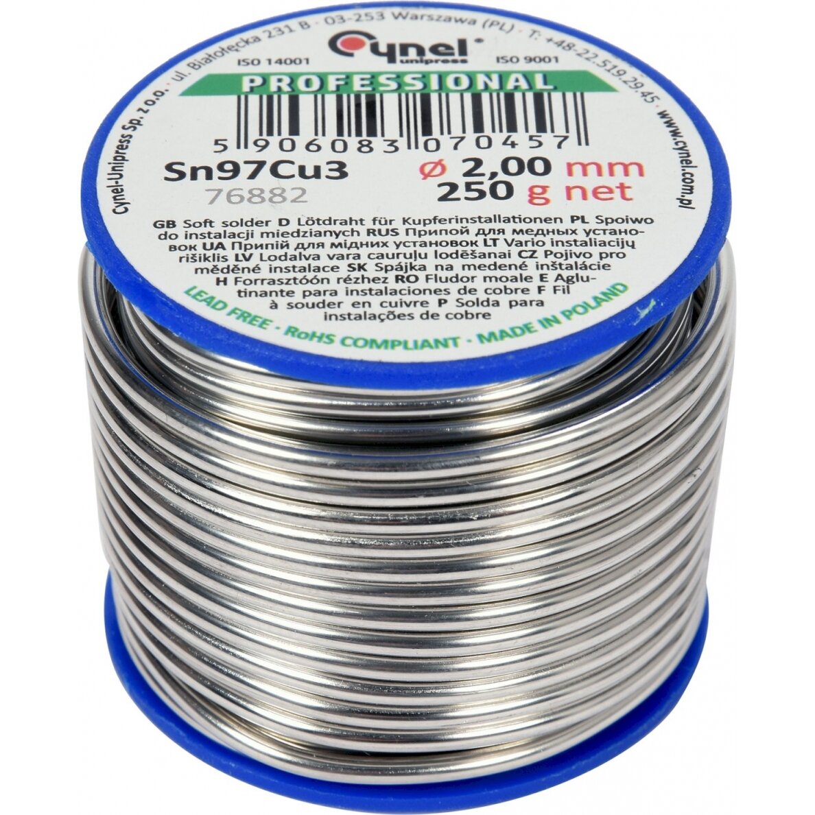 Lydmetalis minkštas | Ø 2.0 mm | 250g (76882)