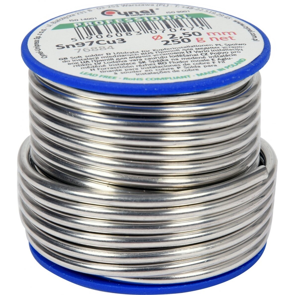 Lydmetalis minkštas | Ø 2.5 mm | 250g (76884) Lydmetalis minkštas | Ø 2.5 mm | 250g (76884)