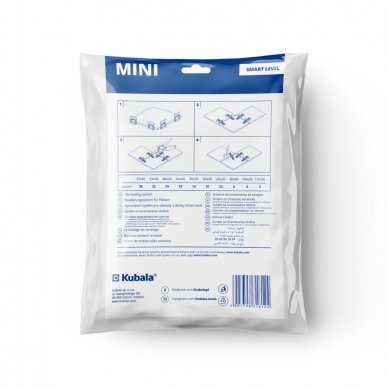Lyginimo sistema Kubala mini, 1mm. 100 vnt. 2 Lyginimo sistema Kubala mini, 1mm. 100 vnt. 2