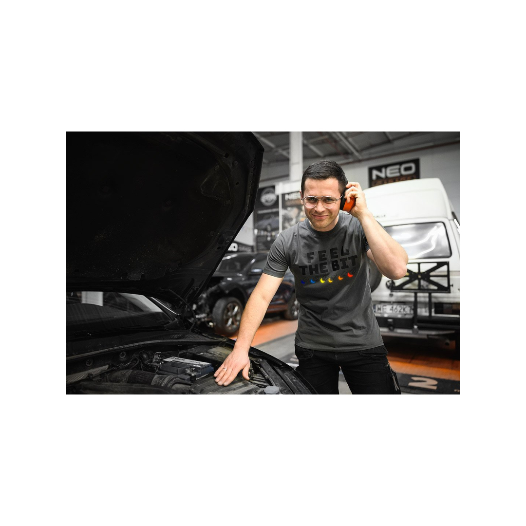 Marškinėliai marginti, FEEL THE BIT, XL dydis 1