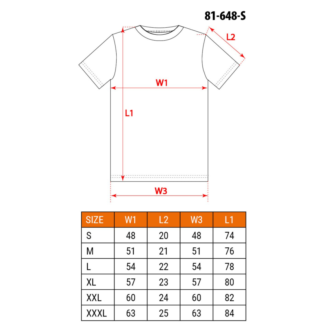 Marškinėliai raudoni, S dydis 5