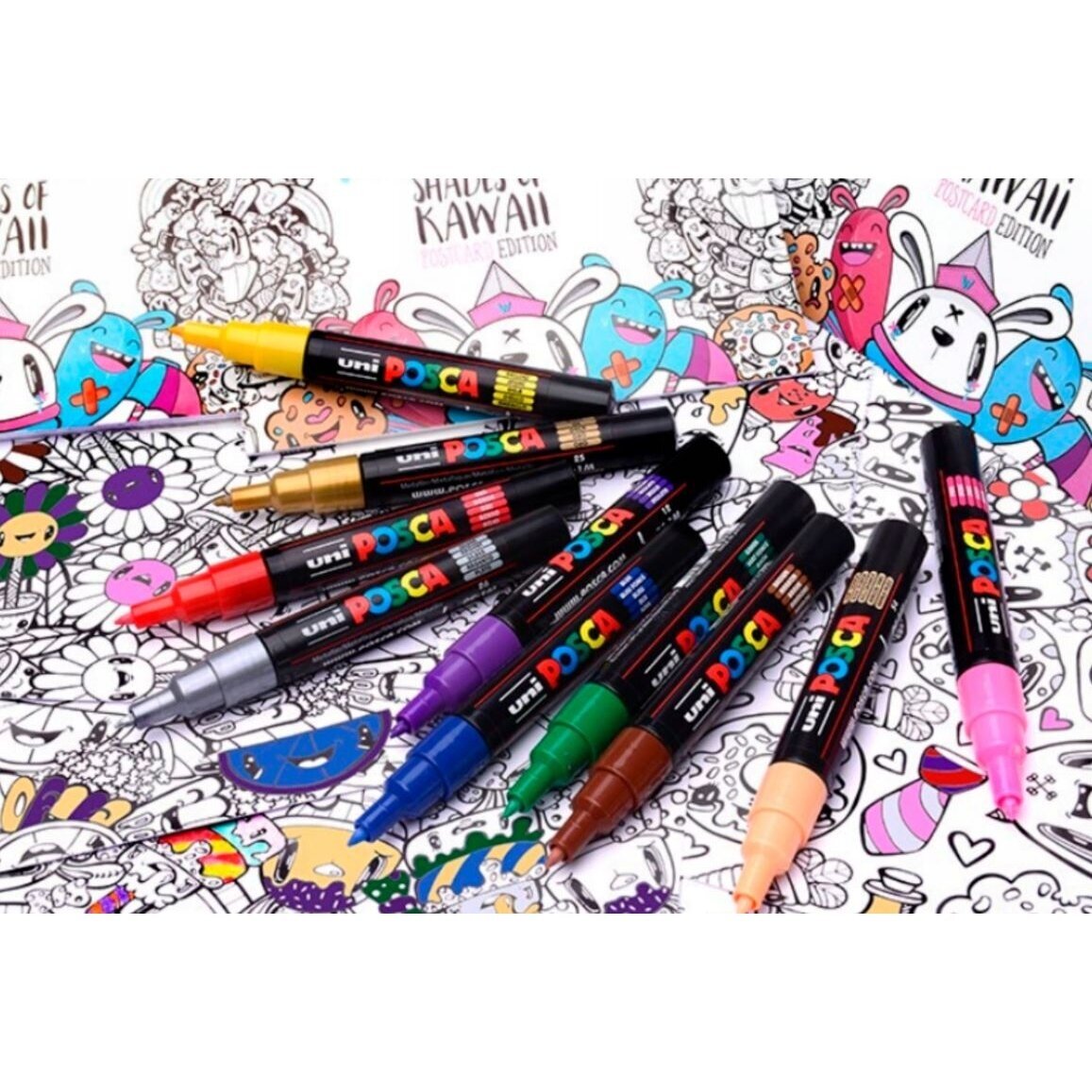 Markerių rinkinys POSCA 20vnt. met. dėž. 2 Markerių rinkinys POSCA 20vnt. met. dėž. 2