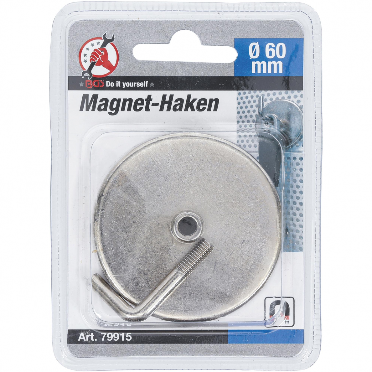 Magnetinis kablys BGS-technic, Ø 60 mm 4 Magnetinis kablys BGS-technic, Ø 60 mm 4