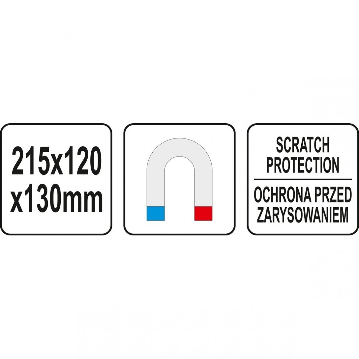 Magnetinė lentyna / laikiklis Yato 6 Magnetinė lentyna / laikiklis Yato 6