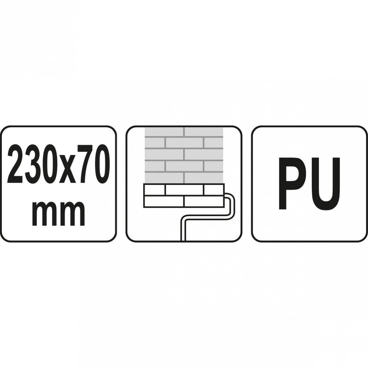 Volas apdailos darbams Yato, 230 x 70 mm 3 Volas apdailos darbams Yato, 230 x 70 mm 3