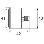 Manometras R+M 250bar 1/8"