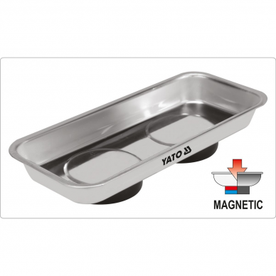 Magnetinė lėkštelė Yato, 152 x 68 x 16 mm 2 Magnetinė lėkštelė Yato, 152 x 68 x 16 mm 2