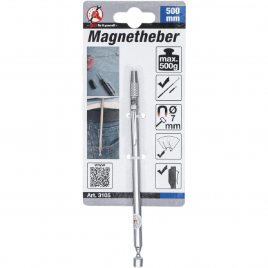 Magnetinis keltuvas su adata BGS-technic, 500 mm 3 Magnetinis keltuvas su adata BGS-technic, 500 mm 3