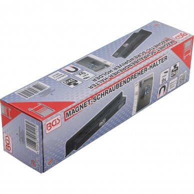Magnetinis atsuktuvų laikiklis BGS-technic, 9 atsuktuvams 6 Magnetinis atsuktuvų laikiklis BGS-technic, 9 atsuktuvams 6