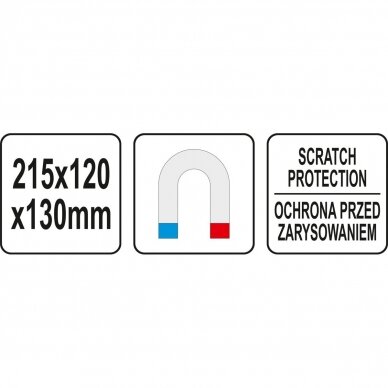 Magnetinė lentyna / laikiklis Yato 6 Magnetinė lentyna / laikiklis Yato 6