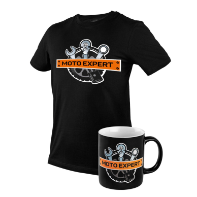 Marginti marškinėliai, MOTO Expert, M dydis 4 Marginti marškinėliai, MOTO Expert, M dydis 4