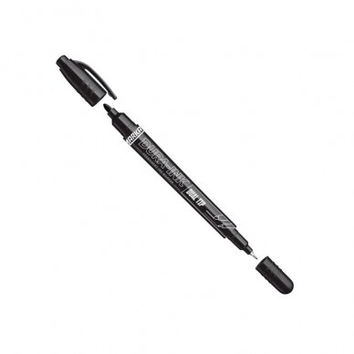 Markeris DURA-INK Dual Tip, 0.7 MM, Juod Markeris DURA-INK Dual Tip, 0.7 MM, Juod