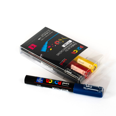 Markerių rinkinys POSCA PC-1M 4vnt. 1 Markerių rinkinys POSCA PC-1M 4vnt. 1