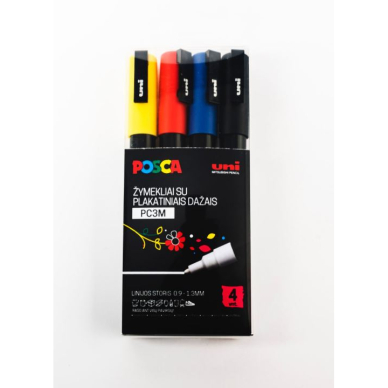 Markerių rinkinys POSCA PC-3M 4vnt. Markerių rinkinys POSCA PC-3M 4vnt.